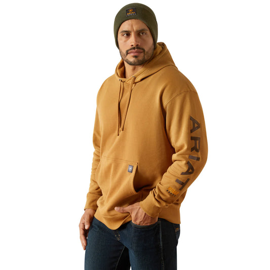 Ariat Men's Rebar Graphic Hoodie - Dijon / Mole