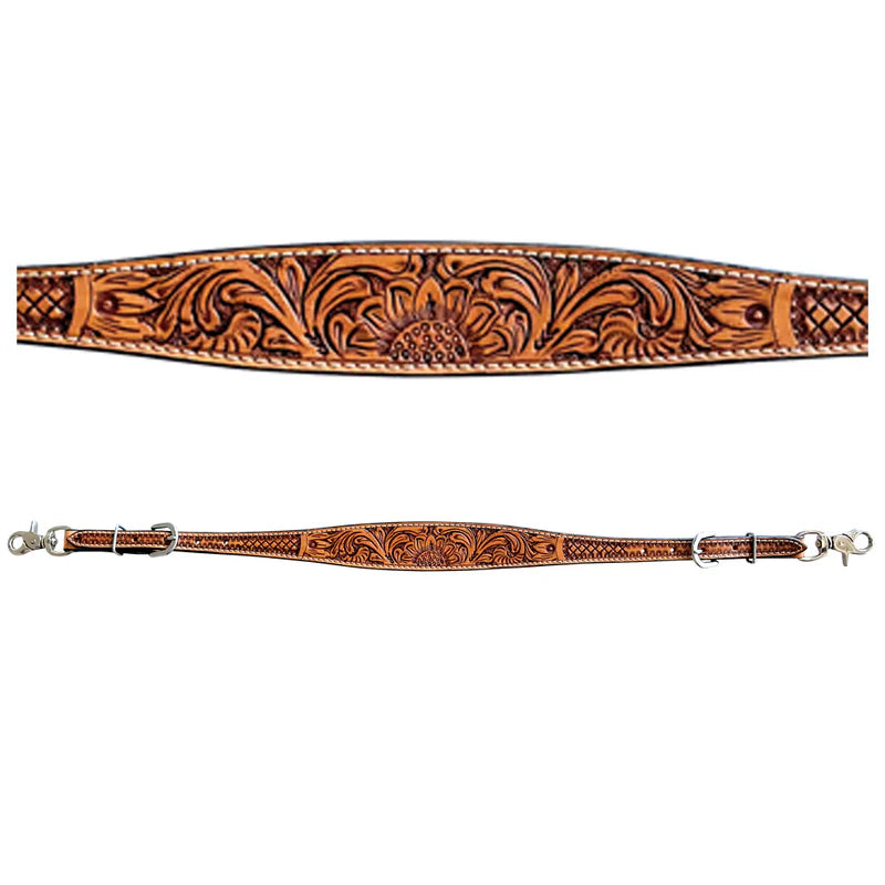 Bar H BER249-Western Leather Wither Straps