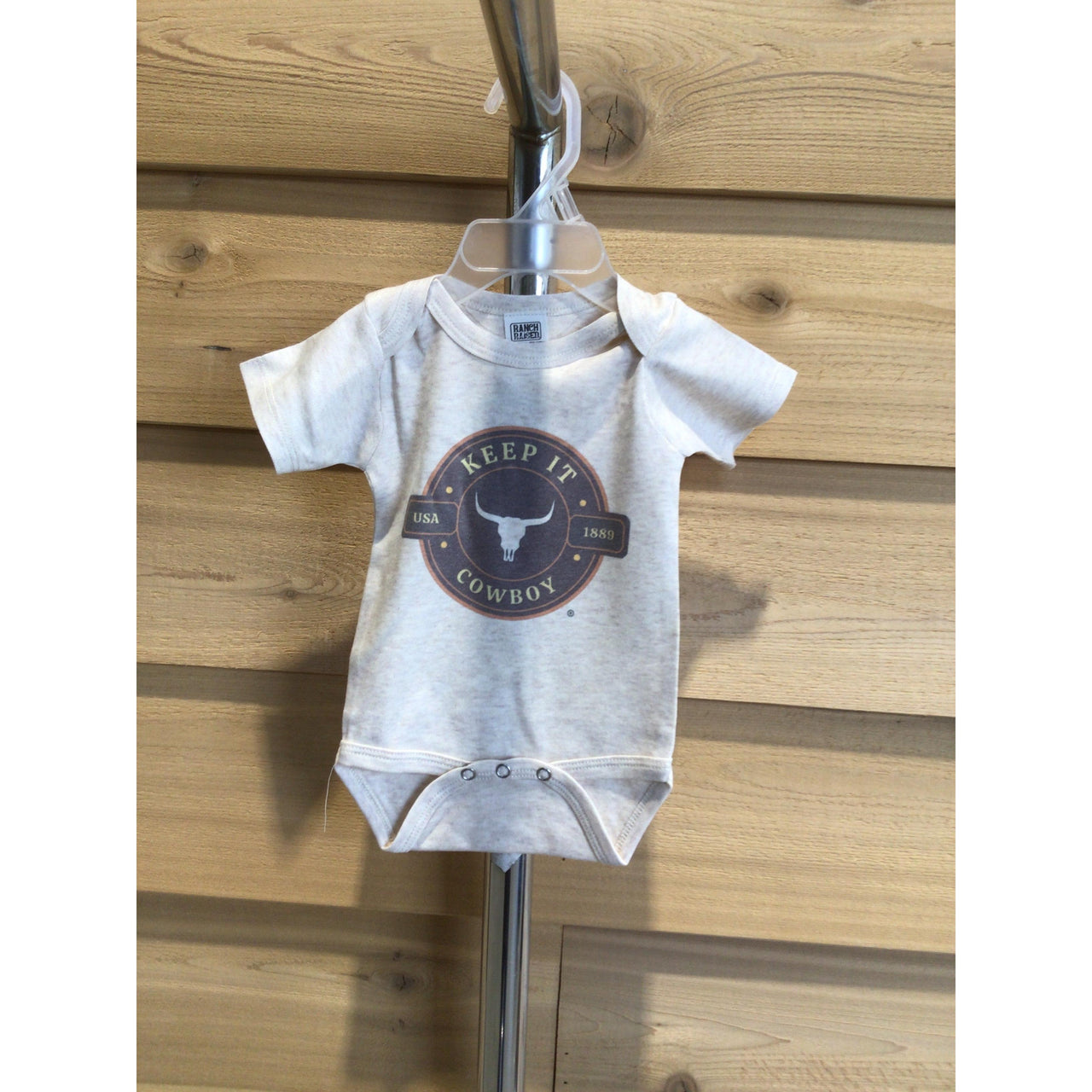 Ranch Raised Keep It Cowboy Onesie