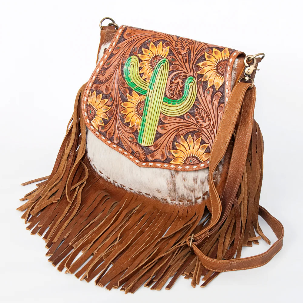 American Darling Messenger Purse - Cactus and Sunflower