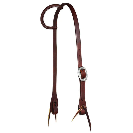 **Professional's Choice RH Headstall Single Ear 3/4" Silver
