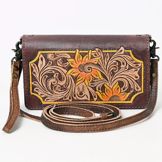 American Darling Hand Tooled Leather Western Women's Purse
