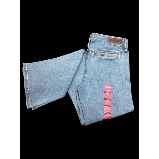 Rock & Roll Girl's Patch Pocket Bootcut Jeans - Light Wash