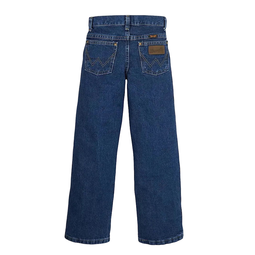 Wrangler Boy's George Strait Cowboy Cut Original Fit Jean - Heavyweight Stone Denim - Irvine Tack & Western Wear