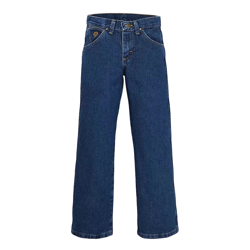 Wrangler Boy's George Strait Cowboy Cut Original Fit Jean - Heavyweight Stone Denim - Irvine Tack & Western Wear