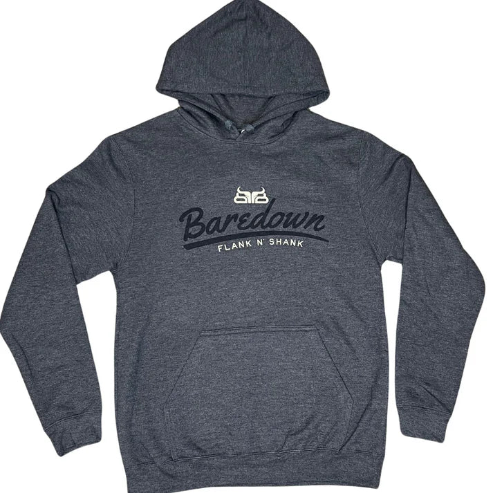 Baredown Brand Hoodie Flank N Shank-Heather Navy