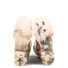 Tin Haul Little Kids Square Toe Daisy Dots Boots- Tan