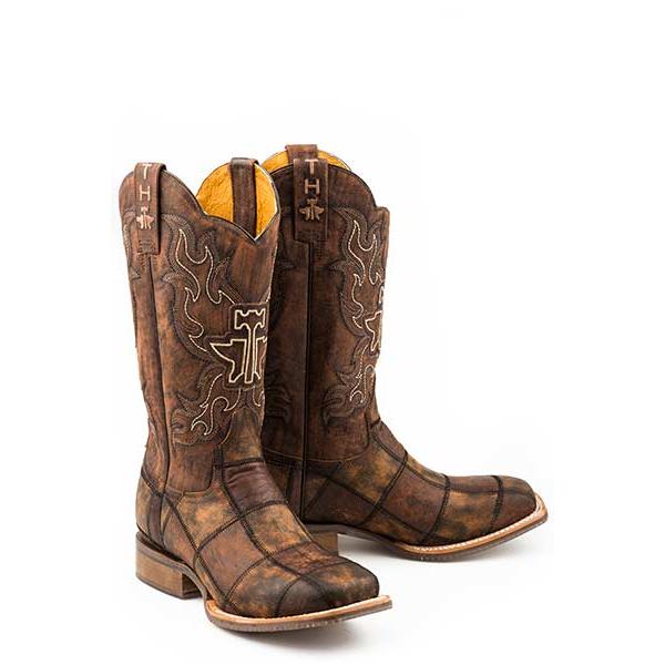 Tin Haul Men's Dead or Alive Western Boot- Brown