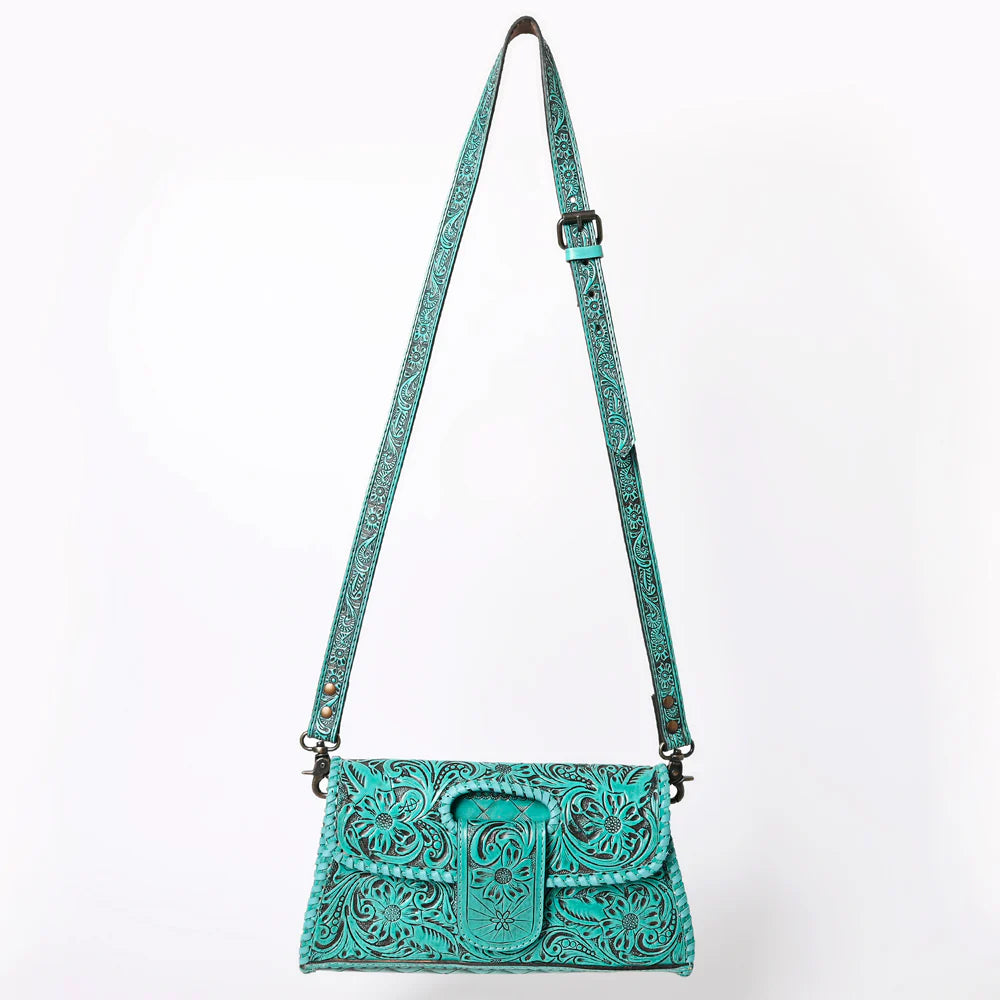 American Darling Leather Purse - Turquoise