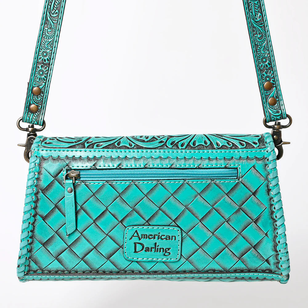 American Darling Leather Purse - Turquoise