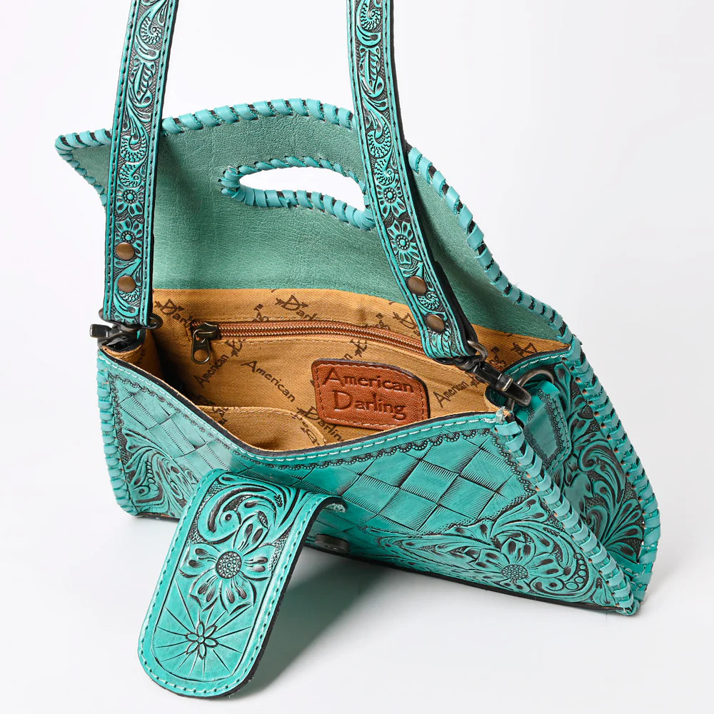 American Darling Leather Purse - Turquoise