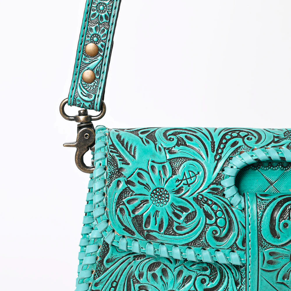 American Darling Leather Purse - Turquoise