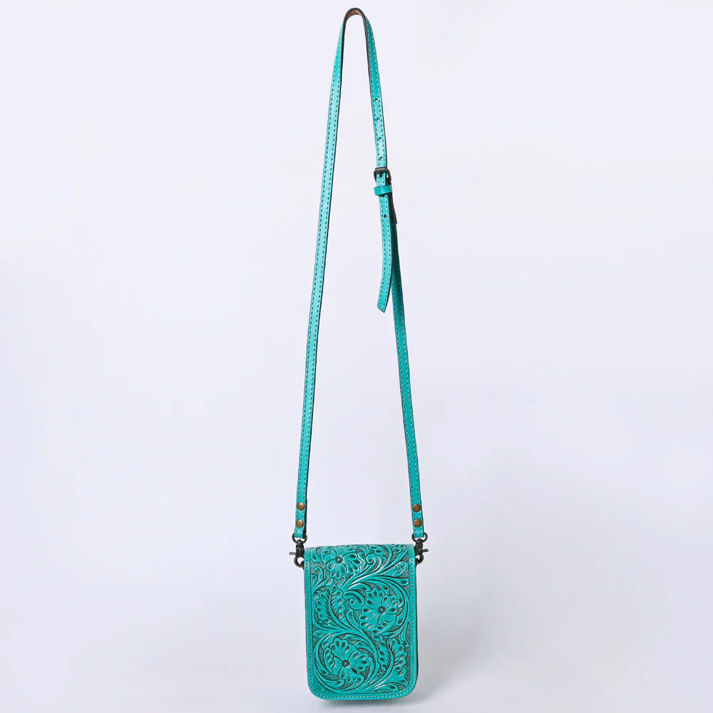 American Darling Leather Purse - Turquoise