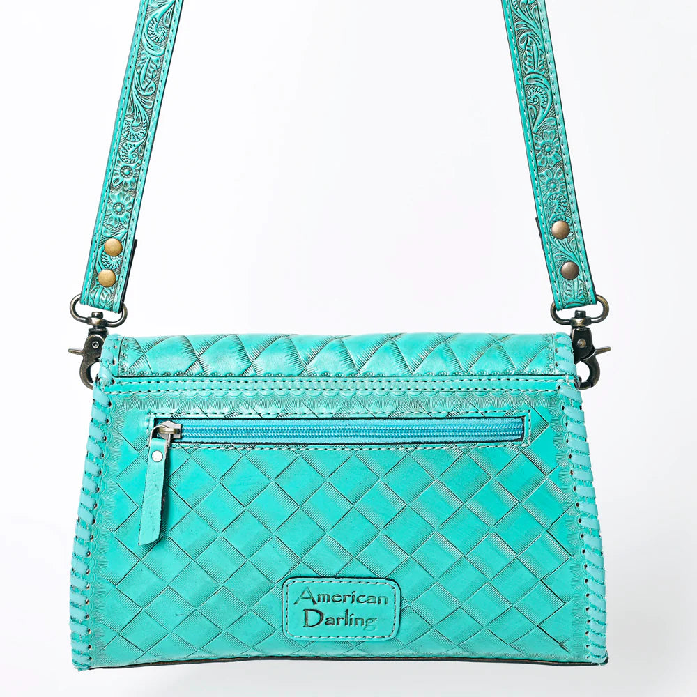 American Darling Leather Purse - Turquoise