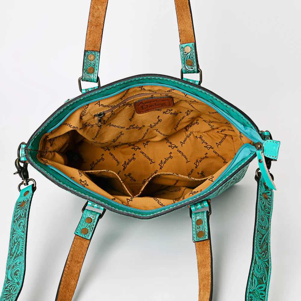American Darling Leather Purse - Turquoise