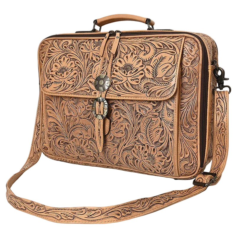 American Darling Hand Tooled Laptop Bag