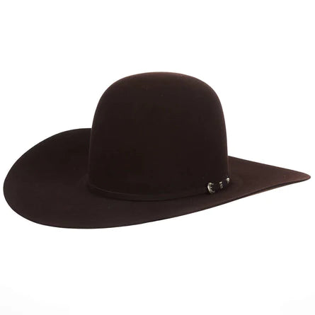 Rodeo King 10X Open Crown Felt Western Hat - Chocolate - Irvine Tack & Western Wear