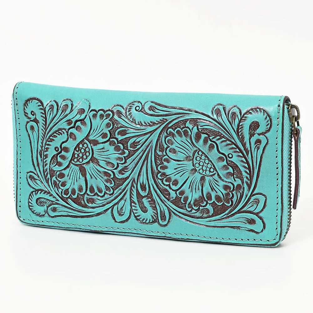 American Darling Genuine Leather Wallet-Turq