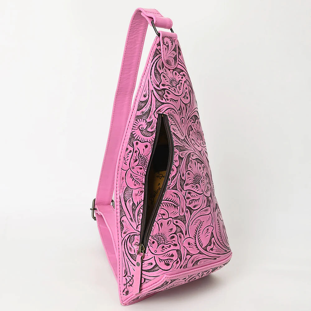 American Darling Genuine Western Leather Sling Bag - Pink