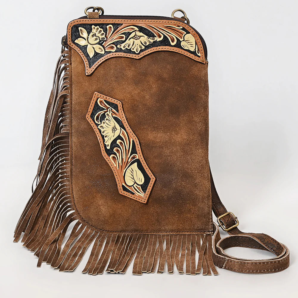 American Darling Chaps Hand Tooled Leather Western Women's Bag / Purse