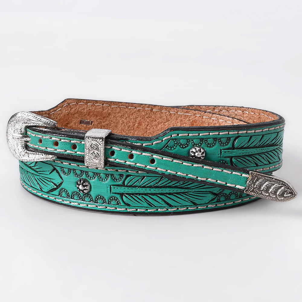 American Darling Hand Tooled Leather Hat Band