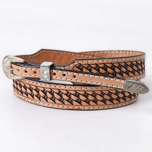 American Darling Hand Tooled Leather Hat Band