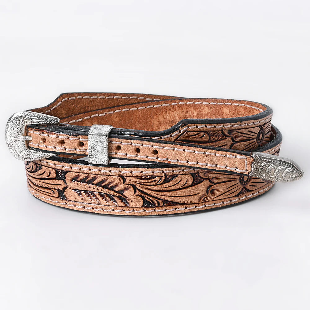 American Darling Hand Tooled Leather Hat Band