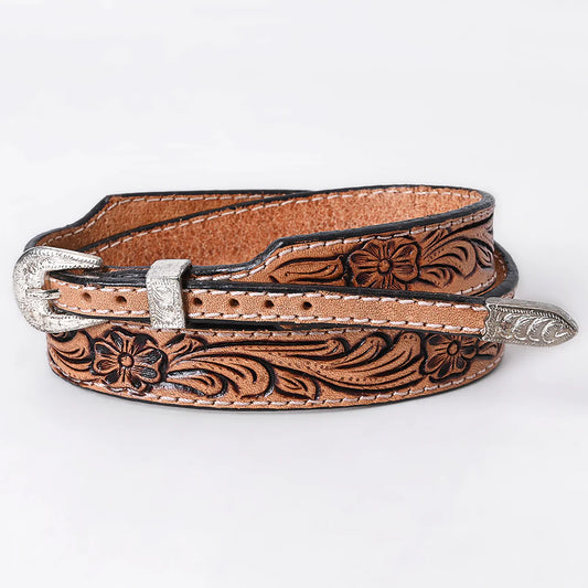 American Darling Hand Tooled Leather Hat Band