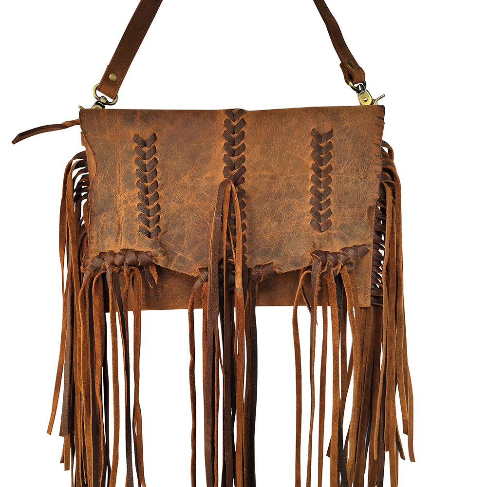 American Darling Women's Genuine Western Suede Leather Bag