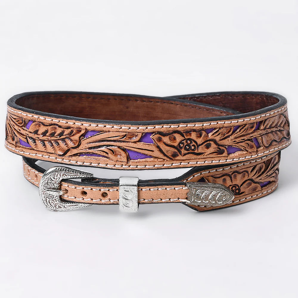 American Darling Hand Tooled Leather Hat Band