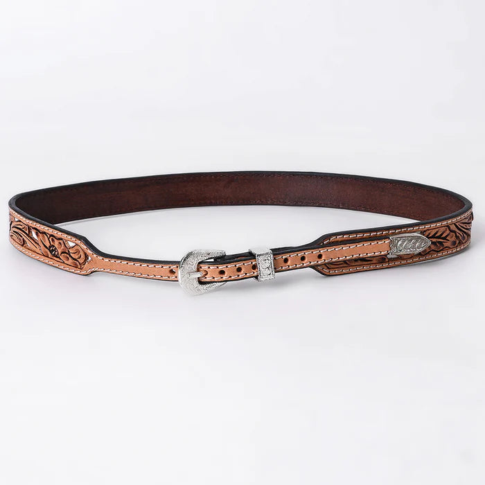 American Darling Hand Tooled Geniune Leather Hat Band