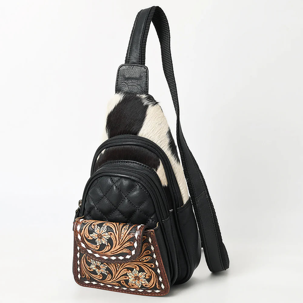 American Darling Hand Tooled Sling Bag