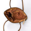 American Darling Two-Tone Cowhide & Tooled Leather Tote - Western Handbag with Braided Trim