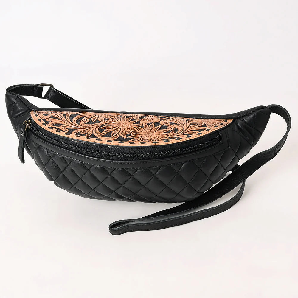 American Darling Fanny Pack Genuine Leather Hand Tooled