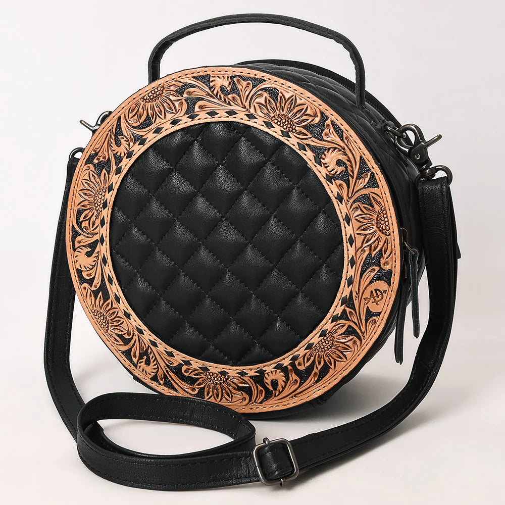 American Darling Hand Tooled Canteen Hand bag