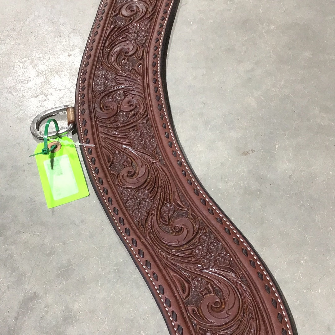 Irvine Tripping Collar - Floral Tooling w/Buckstitch