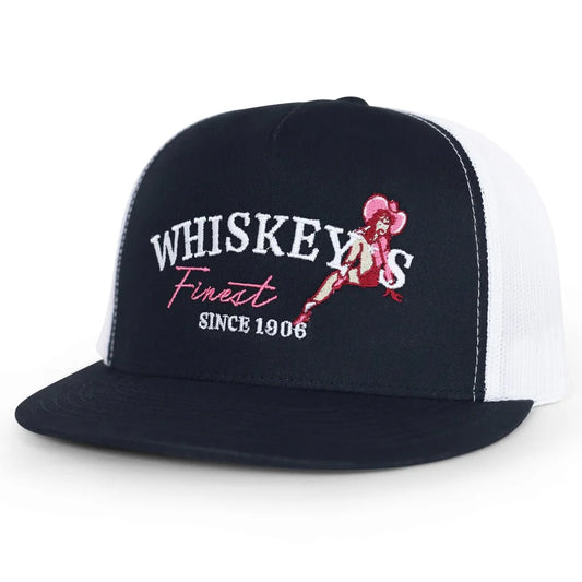 Whiskey Bent Hat Co - The 155 - Black/White