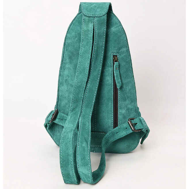 American Darling Women's Genuine Western Suede Leather Sling Bag