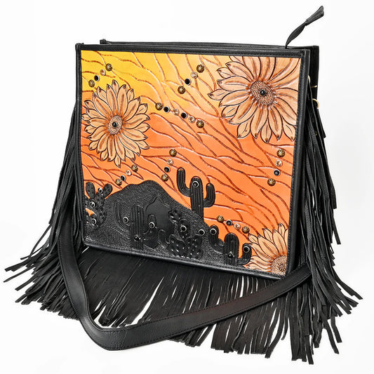 American Darling Crossbody Hand Tooled Leather Bag