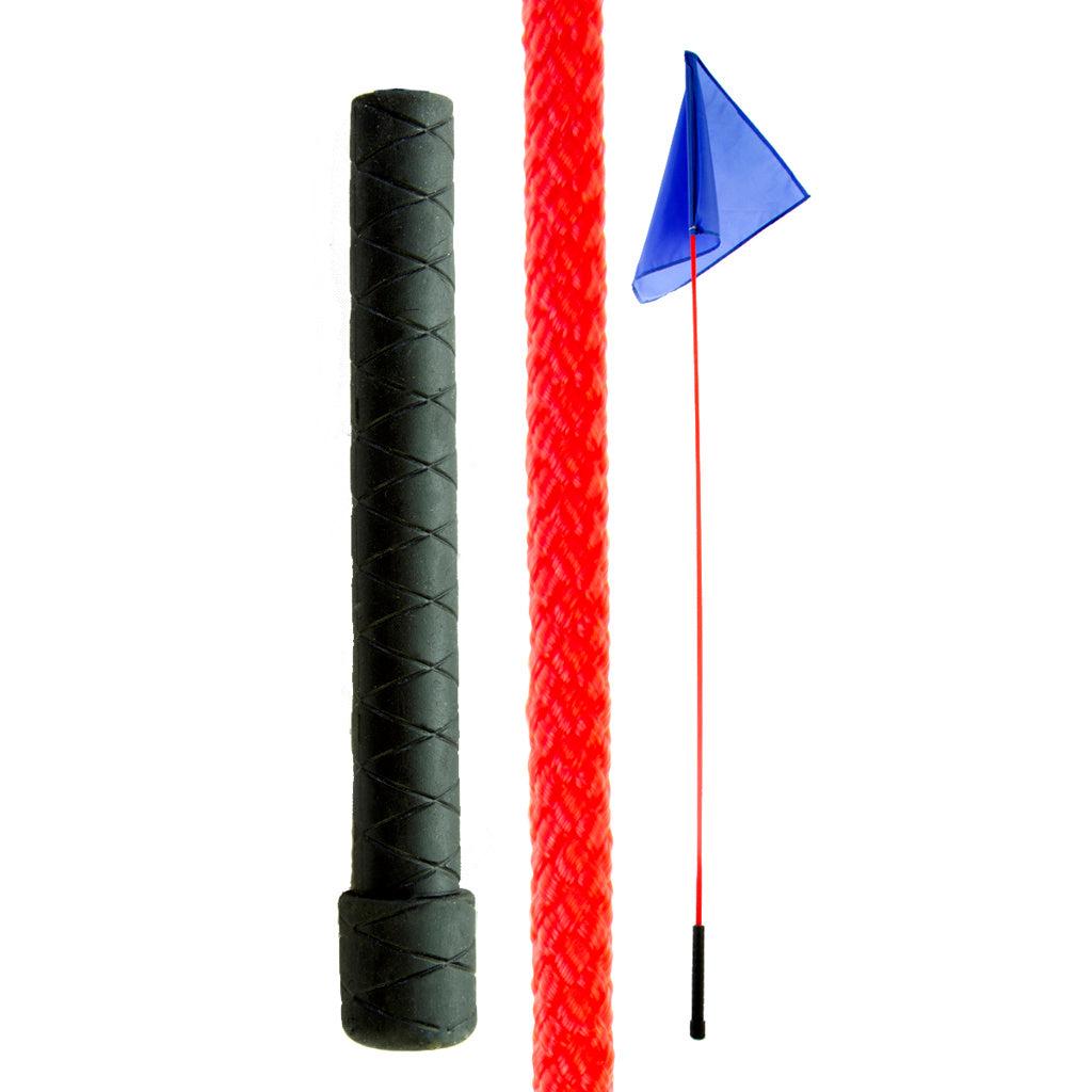 Aime Imports 60" Red Stick with Red Flag Whip
