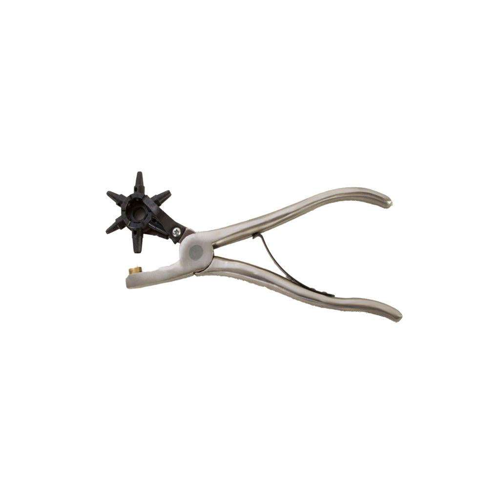 Aime Imports Leather Punch with Revolving 6 Tube and Stainless Handle