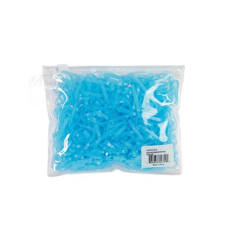 Aime Imports Braiding Bands 500 Pieces/Pack in a Zipper Bag - Turquoise