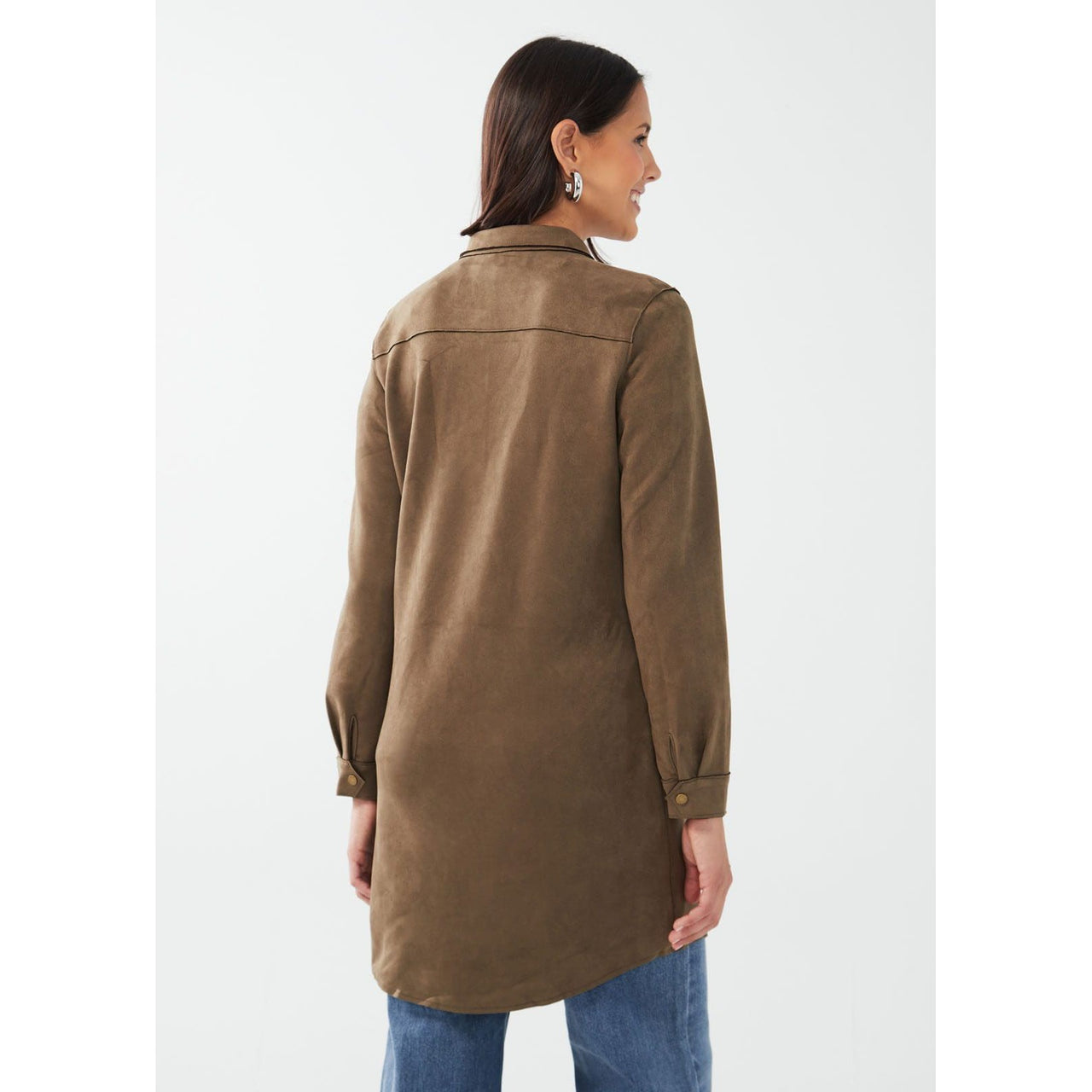 FDJ Dressing Women's Faux Suede Shacket