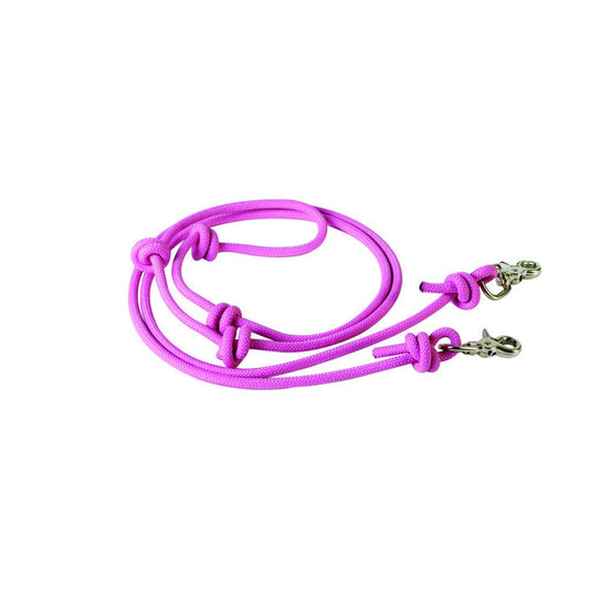 Aime Imports 8' Mountain Rope Barrel Rein-Pink