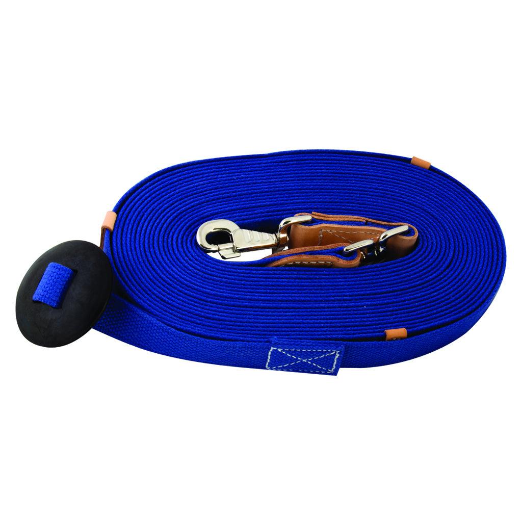 Aime Imports 35' Cotton Web Lunge Line- Multiple Colours