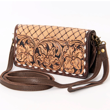 American Darling Hand Tooled Purse Bag Jane