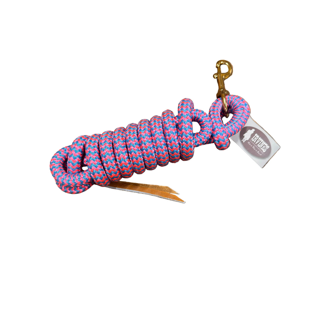 Irvine Cow Lead 9 ft 5/8" Lead w/Brass Plated Bolt Snap (Mixed Colours)