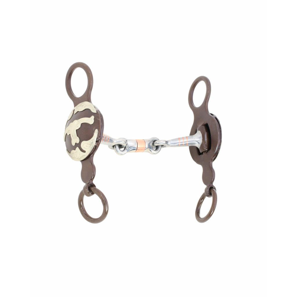 Aime Imports Steer Concho Short Shank Dogbone Bit