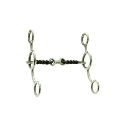Aime Imports Junior Cowhorse with  5" Twisted Wired Mouth  Bit