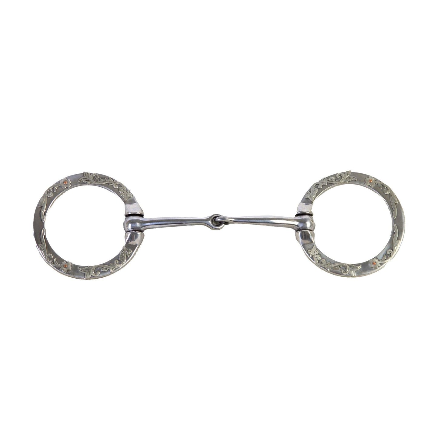 Aime Imports 5" Mouth Snaffle with Floral Trim